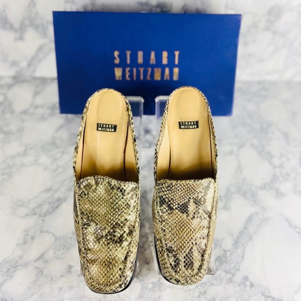Stuart Weitzman Animal Print Mule: Size 8.5B - Picture 2 of 8